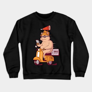 Pig BBQ Delivery Crewneck Sweatshirt